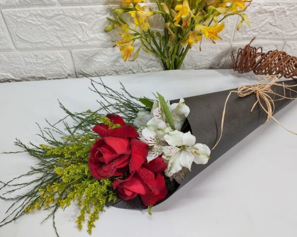 Buquê de rosas vermelhas